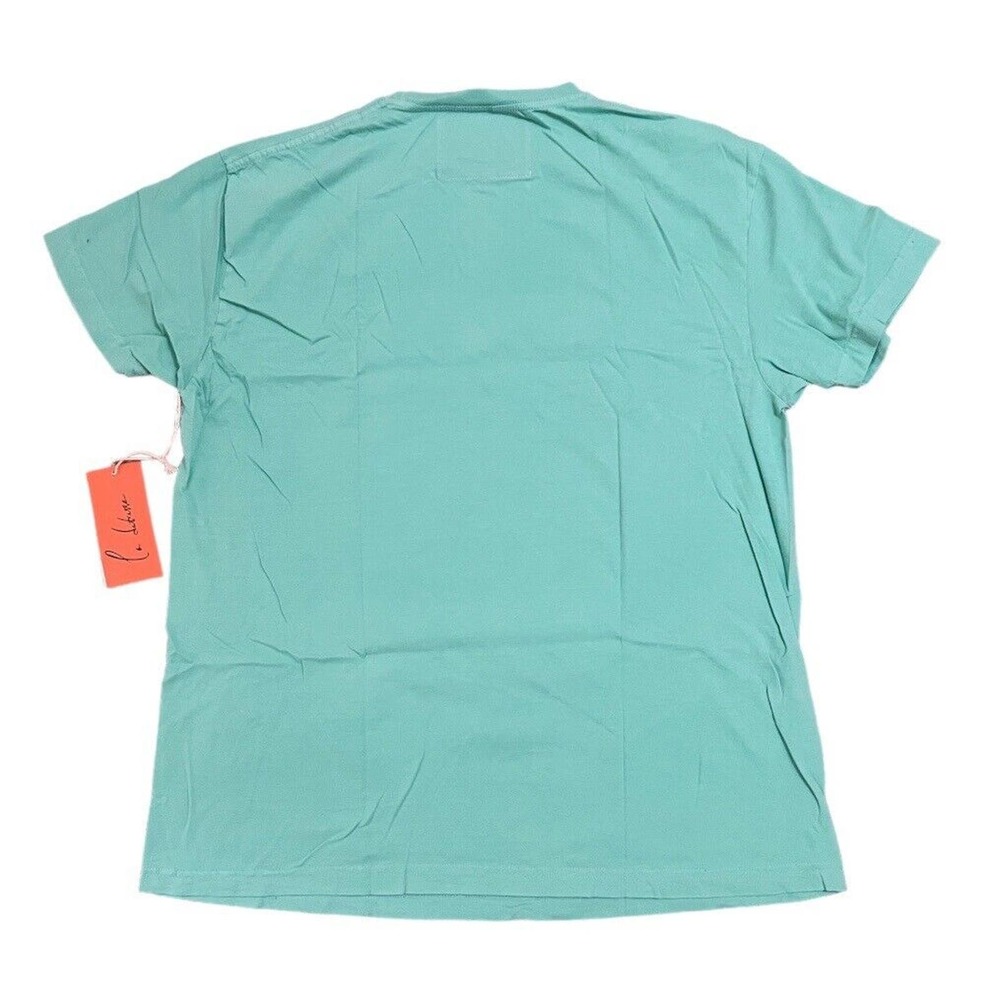La Detresse Womens NWT Sz L Thin Mint Green Panic O'Clock Short Slv T Shirt $160 - Picture 3 of 6